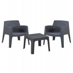 ΣΕΤ LOUNGE 3ΤΜΧ SLEEK HM21274.10 ΓΚΡΙ ΠΟΛΥΠΡΟΠΥΛΕΝΙΟ