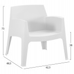 ΣΕΤ LOUNGE 4ΤΜΧ SLEEK HM21275.01 ΛΕΥΚΟ ΠΟΛΥΠΡΟΠΥΛΕΝΙΟ