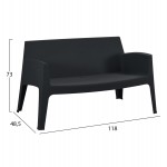 ΣΕΤ LOUNGE 4ΤΜΧ SLEEK HM21275.02 ΜΑΥΡΟ ΠΟΛΥΠΡΟΠΥΛΕΝΙΟ