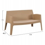 ΣΕΤ LOUNGE 4ΤΜΧ SLEEK HM21275.03 ΚΑΠΟΥΤΣΙΝΟ ΠΟΛΥΠΡΟΠΥΛΕΝΙΟ