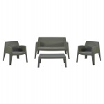 ΣΕΤ LOUNGE 4ΤΜΧ SLEEK HM21275.05 DARK OLIVE GREEN ΠΟΛΥΠΡΟΠΥΛΕΝΙΟ