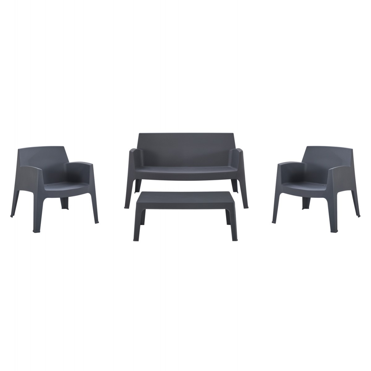 ΣΕΤ LOUNGE 4ΤΜΧ SLEEK HM21275.10 ΓΚΡΙ ΠΟΛΥΠΡΟΠΥΛΕΝΙΟ