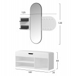 ΣΕΤ ΕΙΣΟΔΟΥ 2ΤΜΧ CHERYL HM21276.01 ΜΕΛΑΜΙΝΗ ΣΕ ΛΕΥΚΟ--ΟΨΗ ΜΑΥΡΟ ΜΑΡΜΑΡΟ