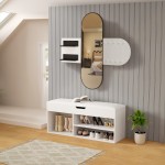 ΣΕΤ ΕΙΣΟΔΟΥ 2ΤΜΧ CHERYL HM21276.01 ΜΕΛΑΜΙΝΗ ΣΕ ΛΕΥΚΟ--ΟΨΗ ΜΑΥΡΟ ΜΑΡΜΑΡΟ