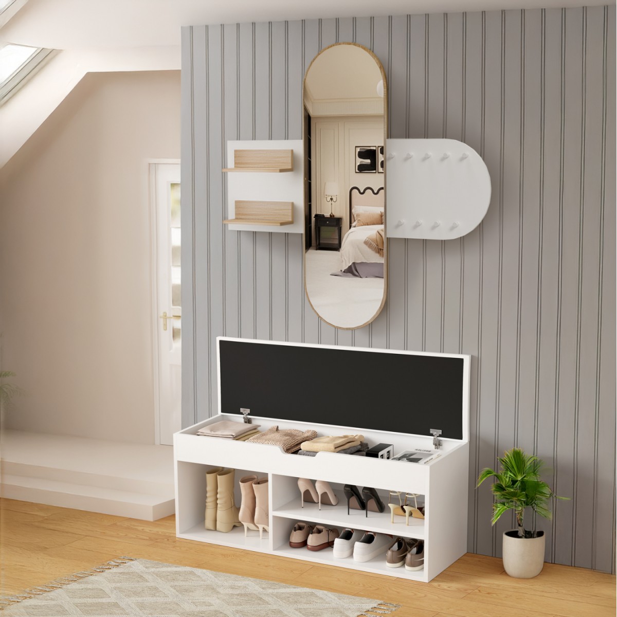 ΣΕΤ ΕΙΣΟΔΟΥ 2ΤΜΧ CHERYL HM21276.02 ΜΕΛΑΜΙΝΗ ΣΕ ΛΕΥΚΟ--SONAMA