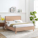 ΚΡΕΒΑΤΙ ΜΕ ΣΤΡΩΜΑ INDRA HM21280.02 ΜΠΕΖ ΥΦΑΣΜΑ--ΓΙΑ 160x200εκ