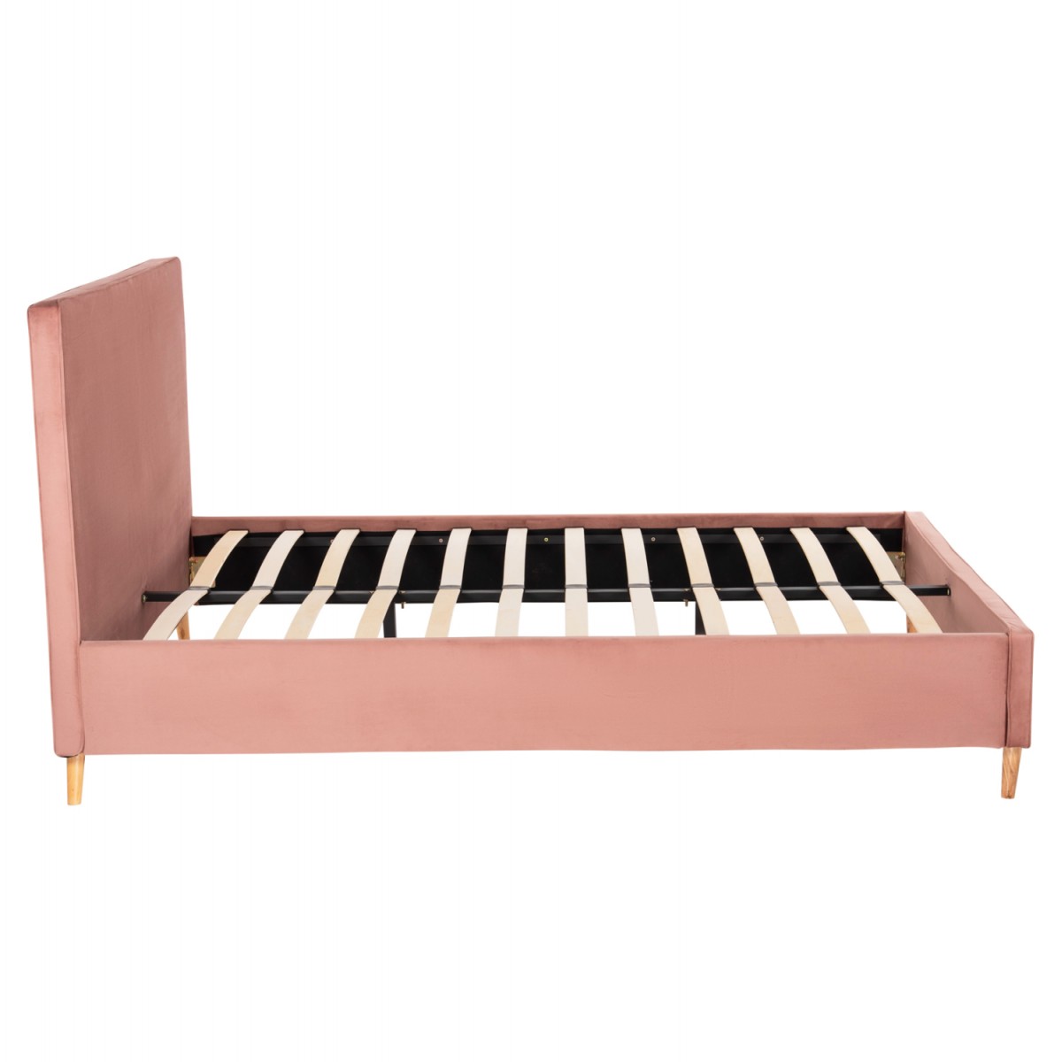 ΚΡΕΒΑΤΙ ΜΕ ΣΤΡΩΜΑ INDRA HM21280.03 ΣΑΠΙΟ ΜΗΛΟ ΒΕΛΟΥΔΟ--ΓΙΑ 160x200εκ