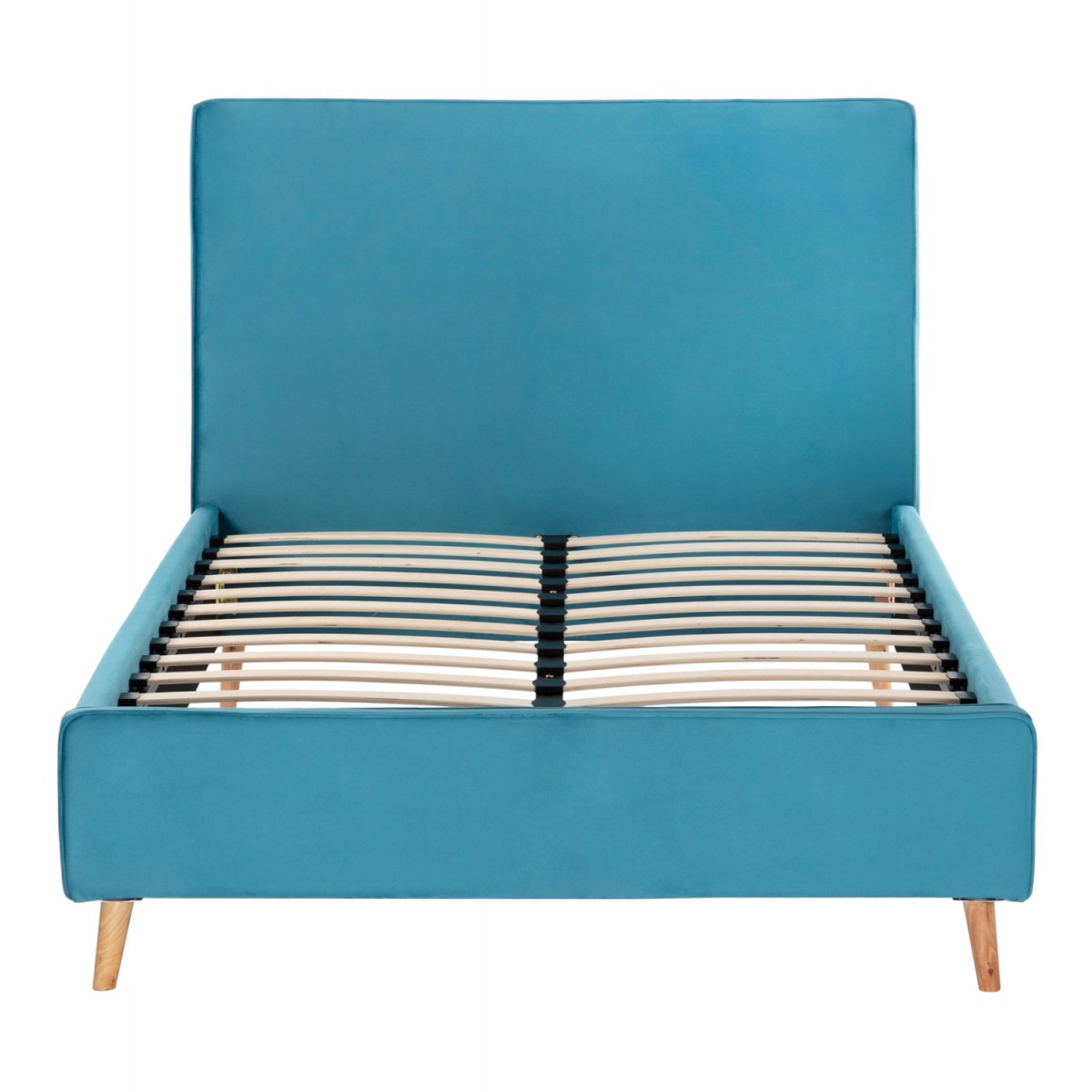 ΚΡΕΒΑΤΙ ΜΕ ΣΤΡΩΜΑ MAYLIN HM21281.02 ΤΙΡΚΟΥΑΖ ΒΕΛΟΥΔΟ--ΓΙΑ 120x200εκ