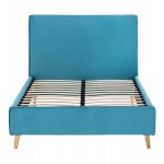 ΚΡΕΒΑΤΙ ΜΕ ΣΤΡΩΜΑ MAYLIN HM21281.02 ΤΙΡΚΟΥΑΖ ΒΕΛΟΥΔΟ--ΓΙΑ 120x200εκ