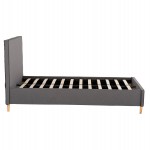 ΚΡΕΒΑΤΙ ΜΕ ΣΤΡΩΜΑ MAYLIN HM21281.03 ΓΚΡΙ ΥΦΑΣΜΑ--ΓΙΑ 120x200εκ