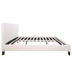 ΚΡΕΒΑΤΙ ΜΕ ΣΤΡΩΜΑ BECCA HM21283.01 ΛΕΥΚΟ PU--ΓΙΑ 150x200εκ