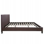 ΚΡΕΒΑΤΙ ΜΕ ΣΤΡΩΜΑ BECCA HM21283.02 ΚΑΦΕ PU--ΓΙΑ 150x200εκ