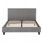 ΚΡΕΒΑΤΙ ΜΕ ΣΤΡΩΜΑ BECCA HM21283.04 ΓΚΡΙ ΥΦΑΣΜΑ--ΓΙΑ 150x200εκ