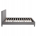 ΚΡΕΒΑΤΙ ΜΕ ΣΤΡΩΜΑ BECCA HM21283.04 ΓΚΡΙ ΥΦΑΣΜΑ--ΓΙΑ 150x200εκ