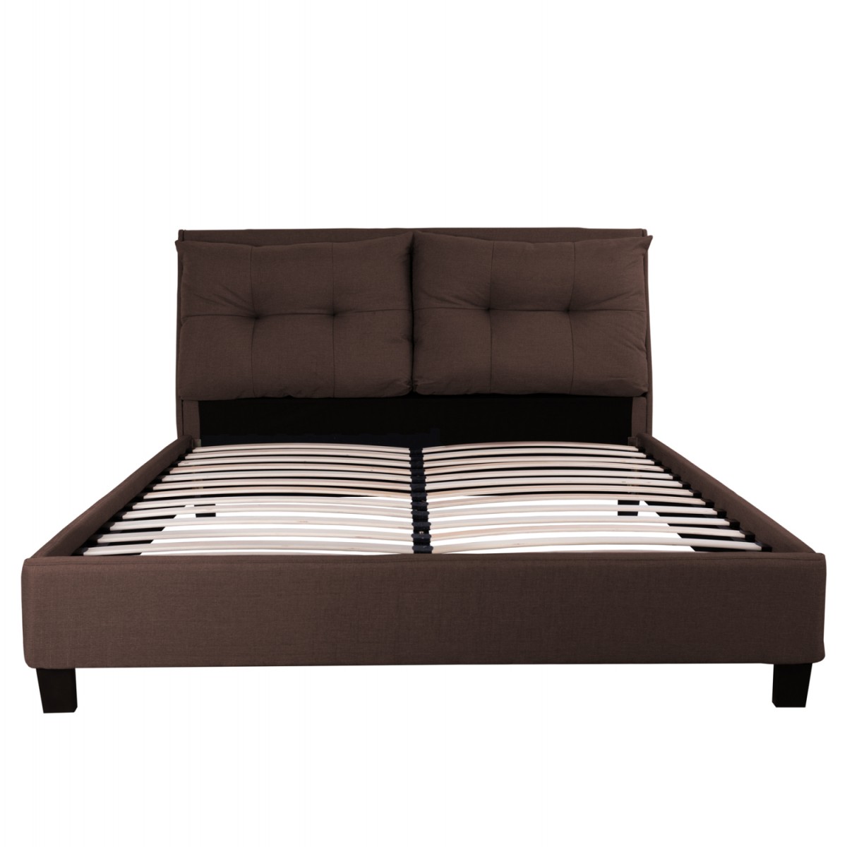 ΚΡΕΒΑΤΙ ΜΕ ΣΤΡΩΜΑ BILLIE HM21284.01 ΚΑΦΕ ΥΦΑΣΜΑ--ΓΙΑ 160x200εκ