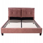 ΚΡΕΒΑΤΙ ΜΕ ΣΤΡΩΜΑ BILLIE HM21284.05 ΣΑΠΙΟ ΜΗΛΟ ΒΕΛΟΥΔΟ--ΓΙΑ 160x200εκ