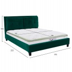 ΚΡΕΒΑΤΙ ΜΕ ΣΤΡΩΜΑ BILLIE HM21284.06 ΚΥΠΑΡΙΣΣΙ ΒΕΛΟΥΔΟ--ΓΙΑ 160x200εκ