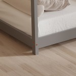 ΚΡΕΒΑΤΙ ΠΑΙΔΙΚΟ ΜΕ ΣΤΡΩΜΑ PEPE HM21302.02 ΞΥΛΟ ΠΕΥΚΟΥ ΣΕ ΓΚΡΙ--ΣΤΡΩΜΑ 90x190εκ