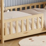 ΚΡΕΒΑΤΙ ΠΑΙΔΙΚΟ ΜΕ ΣΤΡΩΜΑ PHYLLIS HM21304 ΞΥΛΟ ΠΕΥΚΟΥ ΣΕ ΦΥΣΙΚΟ--ΣΤΡΩΜΑ 90x190εκ