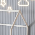 ΚΡΕΒΑΤΙ ΠΑΙΔΙΚΟ ΜΕ ΣΤΡΩΜΑ PHYLLIS HM21304.01 ΞΥΛΟ ΠΕΥΚΟΥ ΣΕ ΛΕΥΚΟ--ΣΤΡΩΜΑ 90x190εκ