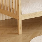 ΚΟΥΚΕΤΑ ΠΑΙΔΙΚΗ ΜΕ 2 ΣΤΡΩΜΑΤΑ LANTAI HM21307 ΞΥΛΟ ΠΕΥΚΟΥ ΦΥΣΙΚΟ--ΣΤΡΩΜΑΤΑ 90x190εκ