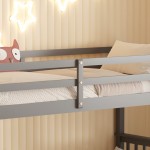 ΚΟΥΚΕΤΑ ΠΑΙΔΙΚΗ ΜΕ 2 ΣΤΡΩΜΑΤΑ LANTAI HM21307.02 ΞΥΛΟ ΠΕΥΚΟΥ ΓΚΡΙ--ΣΤΡΩΜΑΤΑ 90x190εκ