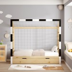 ΚΡΕΒΑΤΙ ΠΑΙΔΙΚΟ ΜΕ ΣΤΡΩΜΑ GOALIE HM21309 ΠΕΥΚΟ ΦΥΣΙΚΟ-ΛΕΥΚΟ-ΜΑΥΡΟ--ΣΤΡΩΜΑ 90x190εκ