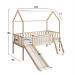 ΚΡΕΒΑΤΙ ΠΑΙΔΙΚΟ ΤΣΟΥΛΗΘΡΑ PHYLLIS HM21310 ΠΕΥΚΟ ΣΕ ΦΥΣΙΚΟ--ΜΕ ΣΤΡΩΜΑ 90x190εκ