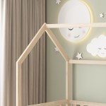 ΚΡΕΒΑΤΙ ΠΑΙΔΙΚΟ ΤΣΟΥΛΗΘΡΑ PHYLLIS HM21310 ΠΕΥΚΟ ΣΕ ΦΥΣΙΚΟ--ΜΕ ΣΤΡΩΜΑ 90x190εκ