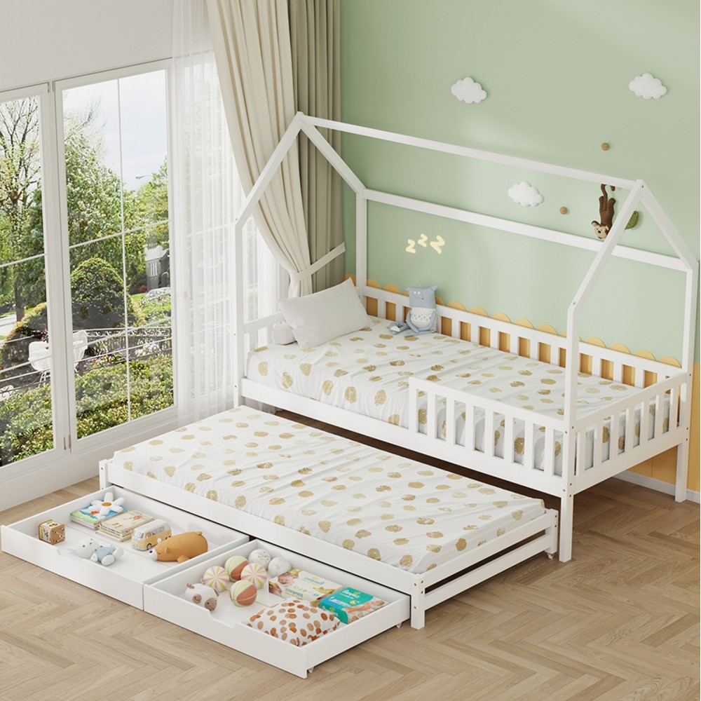 ΠΑΙΔΙΚΟ ΚΡΕΒΑΤΙ ΜΕ ΣΤΡΩΜΑΤΑ & ΣΥΡΤΑΡΙΑ PHYLLIS HM21323.03 ΞΥΛΟ ΠΕΥΚΟΥ ΛΕΥΚΟ 206x97x166Υεκ