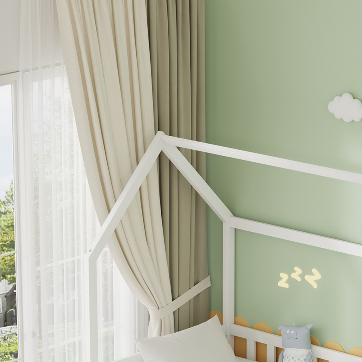 ΠΑΙΔΙΚΟ ΚΡΕΒΑΤΙ ΜΕ ΣΤΡΩΜΑΤΑ & ΣΥΡΤΑΡΙΑ PHYLLIS HM21323.03 ΞΥΛΟ ΠΕΥΚΟΥ ΛΕΥΚΟ 206x97x166Υεκ