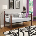 ΚΑΝΑΠΕΣ ΚΡΕΒΑΤΙ ΜΕ ΣΤΡΩΜΑ REVEN HM21329 ΜΕΤΑΛΛΟ & ΞΥΛΟ ΣΕ DIRTY OAK--ΣΤΡΩΜΑ 90Χ190εκ