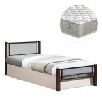 ΚΡΕΒΑΤΙ ΜΟΝΟ & ΣΤΡΩΜΑ RAYVEN HM21335 ΜΕΤΑΛΛΟ & ΞΥΛΟ ΣΕ DIRTY OAK--ΣΤΡΩΜΑ 90x190εκ