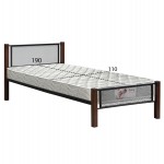 ΚΡΕΒΑΤΙ ΜΟΝΟ & ΣΤΡΩΜΑ RAYVEN HM21335 ΜΕΤΑΛΛΟ & ΞΥΛΟ ΣΕ DIRTY OAK--ΣΤΡΩΜΑ 90x190εκ