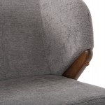 ΣΕΤ ΤΡΑΠΕΖΑΡΙΑΣ 7ΤΜΧ RINER HM21338 ΤΡΑΠΕΖΙ ΑΠΟ MDF--ΚΑΡΕΚΛΕΣ ΑΠΟ RUBBERWOOD & ΥΦΑΣΜΑ