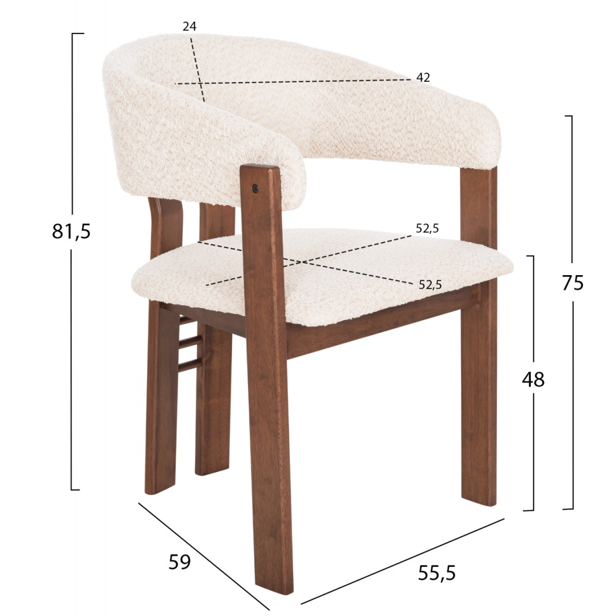 ΣΕΤ ΤΡΑΠΕΖΑΡΙΑΣ 7ΤΜΧ ZARRA HM21338.01 ΤΡΑΠΕΖΙ ΑΠΟ MDF--ΚΑΡΕΚΛΕΣ ΜΕ ΜΠΟΥΚΛΕ ΥΦΑΣΜΑ