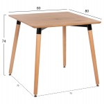 ΣΕΤ ΤΡΑΠΕΖΑΡΙΑΣ 3ΤΜΧ TWIST HM21379 ΤΕΤΡΑΓΩΝΟ ΤΡΑΠΕΖΙ--2 ΚΑΡΕΚΛΕΣ ΣΕ ΚΑΠΟΥΤΣΙΝΟ