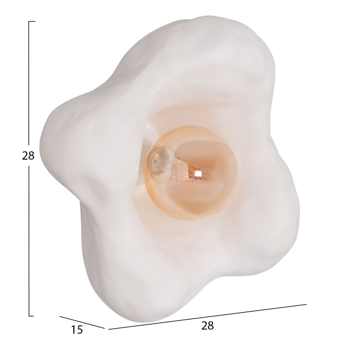 ΣΕΤ 3TMX ΕΠΙΤΟΙΧΙA ΦΩΤΙΣΤΙΚA LUXON HM10725.01 FIBER CEMENT ΣΕ ΛΕΥΚΟ [S-M-L]