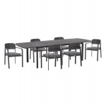 ΣΕΤ ΤΡΑΠΕΖΑΡΙΑΣ ΕΞ.ΧΩΡΟΥ 6 ΘΕΣΕΩΝ ELARA HM10726.01 ΓΚΡΙ ΑΛΟΥΜΙΝΙΟ-ΕΠΕΚΤΕΙΝΟΜΕΝΟ ΤΡΑΠΕΖΙ