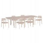 ΣΕΤ ΤΡΑΠΕΖΑΡΙΑΣ ΕΞ.ΧΩΡΟΥ 6 ΘΕΣΕΩΝ ELARA HM10726.05 ΜΠΕΖ ΑΛΟΥΜΙΝΙΟ-ΕΠΕΚΤΕΙΝΟΜΕΝΟ ΤΡΑΠΕΖΙ