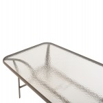 ΣΕΤ ΤΡΑΠΕΖΑΡΙΑΣ 5ΤΜΧ BRUNO HM10727.04 ΚΑΡΕΚΛΕΣ ΜΕΤΑΛΛΙΚΕΣ & ΤΡΑΠΕΖΙ 140x80εκ ΣΑΜΠΑΝΙ