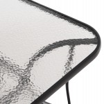 ΣΕΤ ΤΡΑΠΕΖΑΡΙΑΣ 5ΤΜΧ BRUNO HM10729.03 ΚΑΡΕΚΛΕΣ ΜΕΤΑΛΛΙΚΕΣ & ΤΡΑΠΕΖΙ 150x90εκ ΜΑΥΡΟ