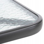 ΣΕΤ ΤΡΑΠΕΖΑΡΙΑΣ 3ΤΜΧ FIGO HM10730.01-- 2 ΚΑΡΕΚΛΕΣ & ΤΕΤΡΑΓΩΝΟ ΤΡΑΠΕΖΙ 60x60εκ ΓΚΡΙ