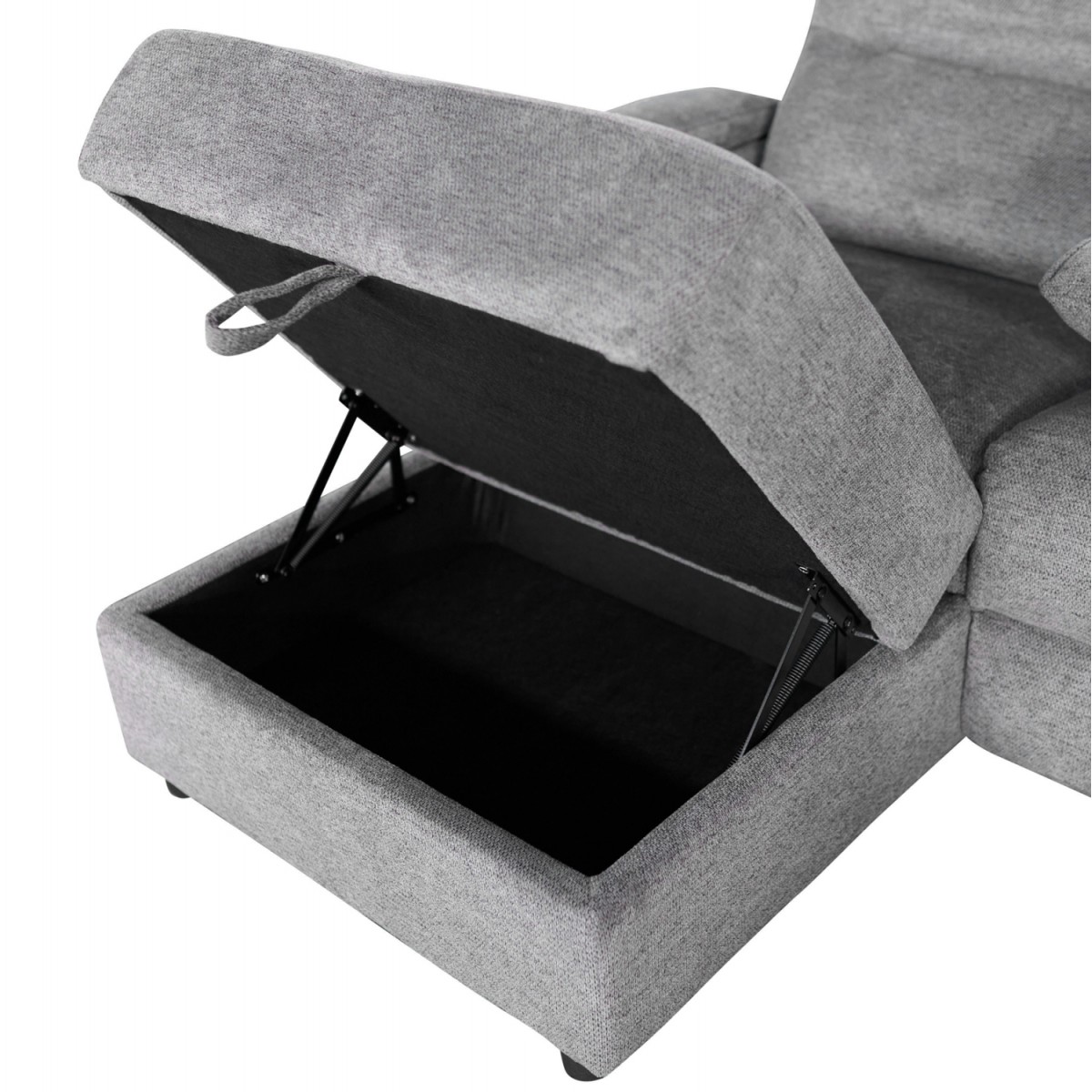 ΣΕΤ ΚΑΝΑΠΕΣ-ΠΟΛΥΘΡΟΝΑ RELAX SYNTHIA HM10735.03 ΓΚΡΙ ΥΦΑΣΜΑ-ΗΛ.ΑΝΑΚΛΙΣΗ [L]