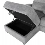 ΣΕΤ ΚΑΝΑΠΕΣ-ΠΟΛΥΘΡΟΝΑ RELAX SYNTHIA HM10735.03 ΓΚΡΙ ΥΦΑΣΜΑ-ΗΛ.ΑΝΑΚΛΙΣΗ [L]