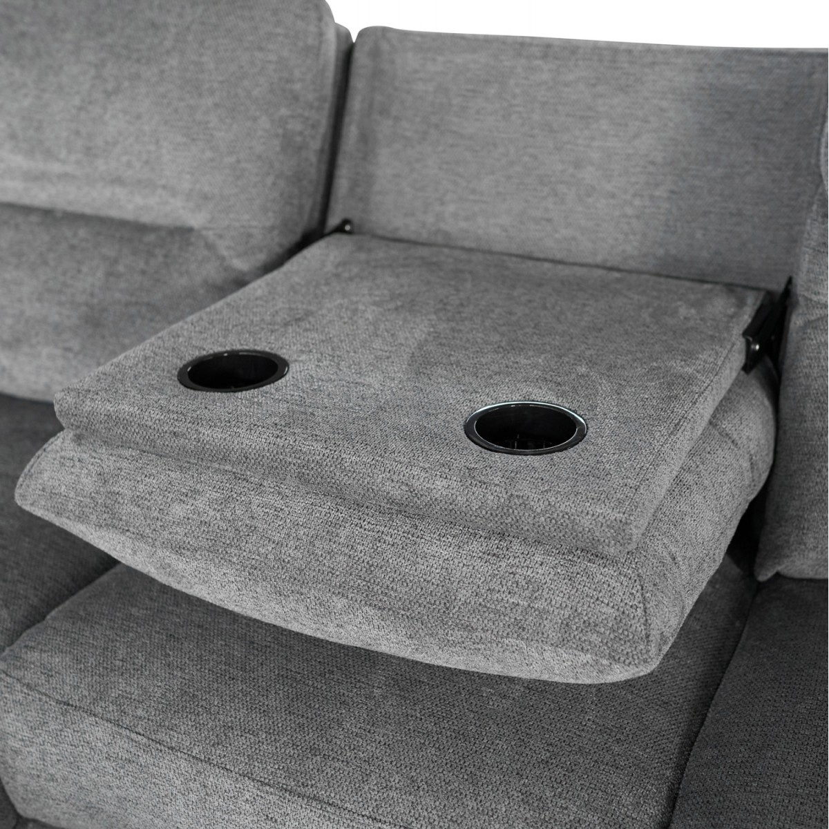 ΣΕΤ ΚΑΝΑΠΕΣ-ΠΟΛΥΘΡΟΝΑ RELAX SYNTHIA HM10735.03 ΓΚΡΙ ΥΦΑΣΜΑ-ΗΛ.ΑΝΑΚΛΙΣΗ [L]