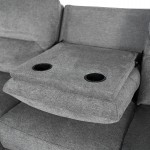 ΣΕΤ ΚΑΝΑΠΕΣ-ΠΟΛΥΘΡΟΝΑ RELAX SYNTHIA HM10735.03 ΓΚΡΙ ΥΦΑΣΜΑ-ΗΛ.ΑΝΑΚΛΙΣΗ [L]