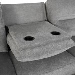 ΣΕΤ ΚΑΝΑΠΕΣ-ΠΟΛΥΘΡΟΝΑ RELAX SYNTHIA HM10736.03 ΓΚΡΙ ΥΦΑΣΜΑ-ΗΛ.ΑΝΑΚΛΙΣΗ [R]