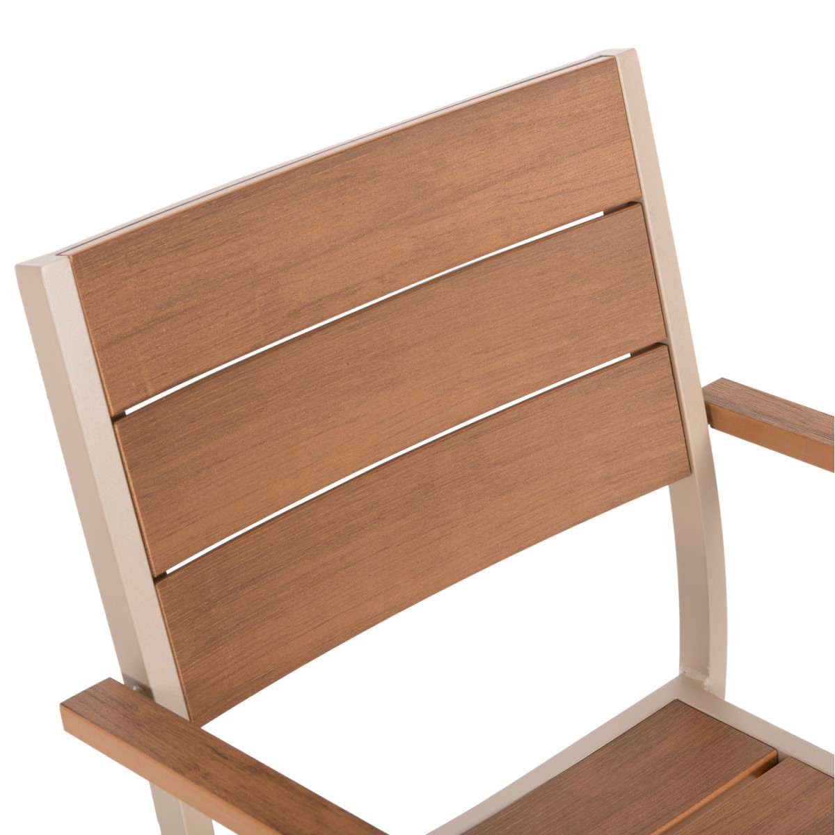 ΣΕΤ ΤΡΑΠΕΖΑΡΙΑΣ TABER HM10737.04 ΤΡΑΠΕΖΙ & 6 ΠΟΛΥΘΡΟΝΕΣ-ΑΛΟΥΜΙΝΙΟ & POLYWOOD-ΣΑΜΠΑΝΙ