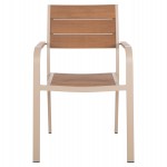 ΣΕΤ ΤΡΑΠΕΖΑΡΙΑΣ TABER HM10738.04 ΤΡΑΠΕΖΙ & 6 ΠΟΛΥΘΡΟΝΕΣ-ΑΛΟΥΜΙΝΙΟ & POLYWOOD-ΣΑΜΠΑΝΙ